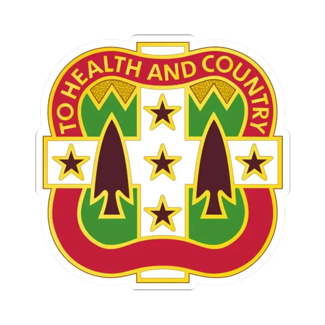 33 Field Hospital (U.S. Army) STICKER Vinyl Kiss-Cut Decal 2 Inch White - The Sticker Space