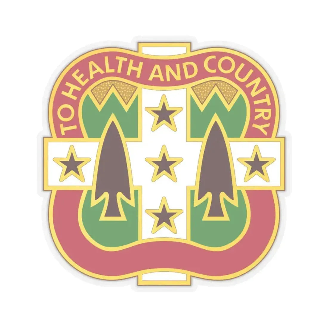 33 Field Hospital (U.S. Army) STICKER Vinyl Kiss-Cut Decal 3 Inch Transparent - The Sticker Space