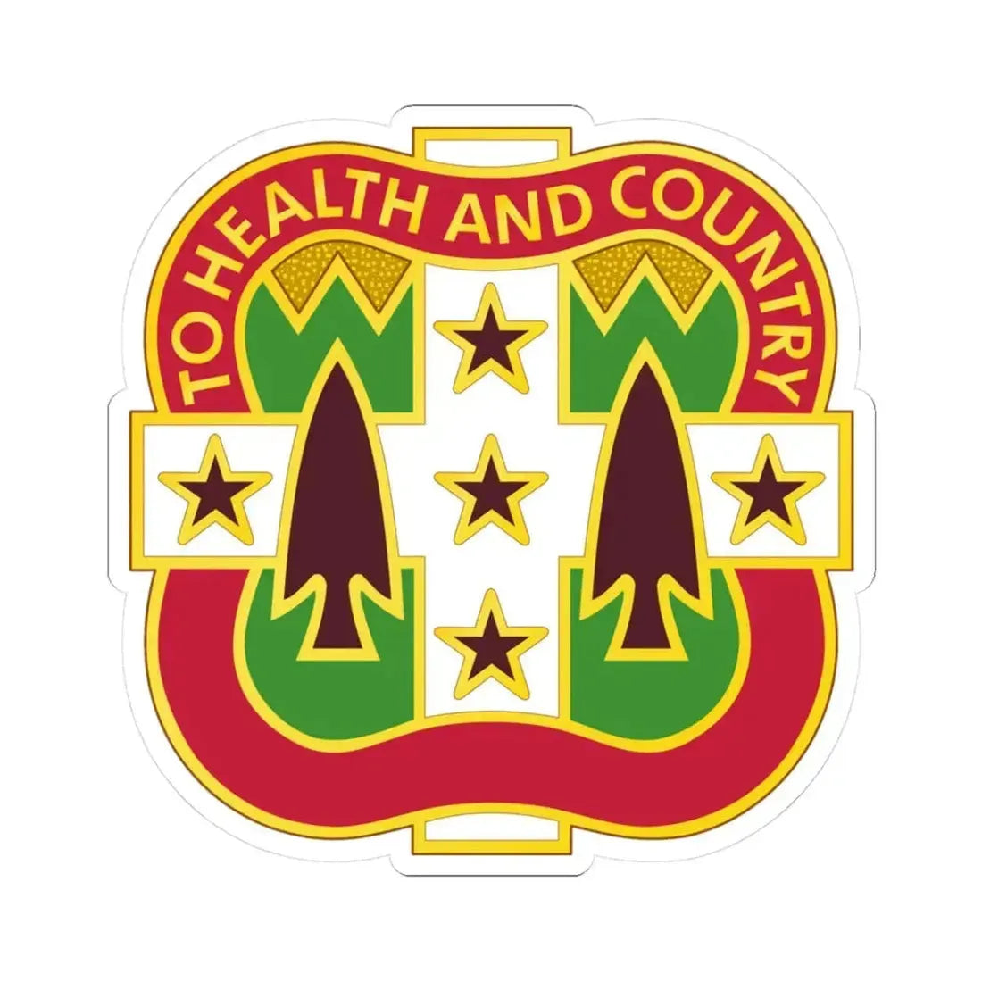 33 Field Hospital (U.S. Army) STICKER Vinyl Kiss-Cut Decal 3 Inch White - The Sticker Space