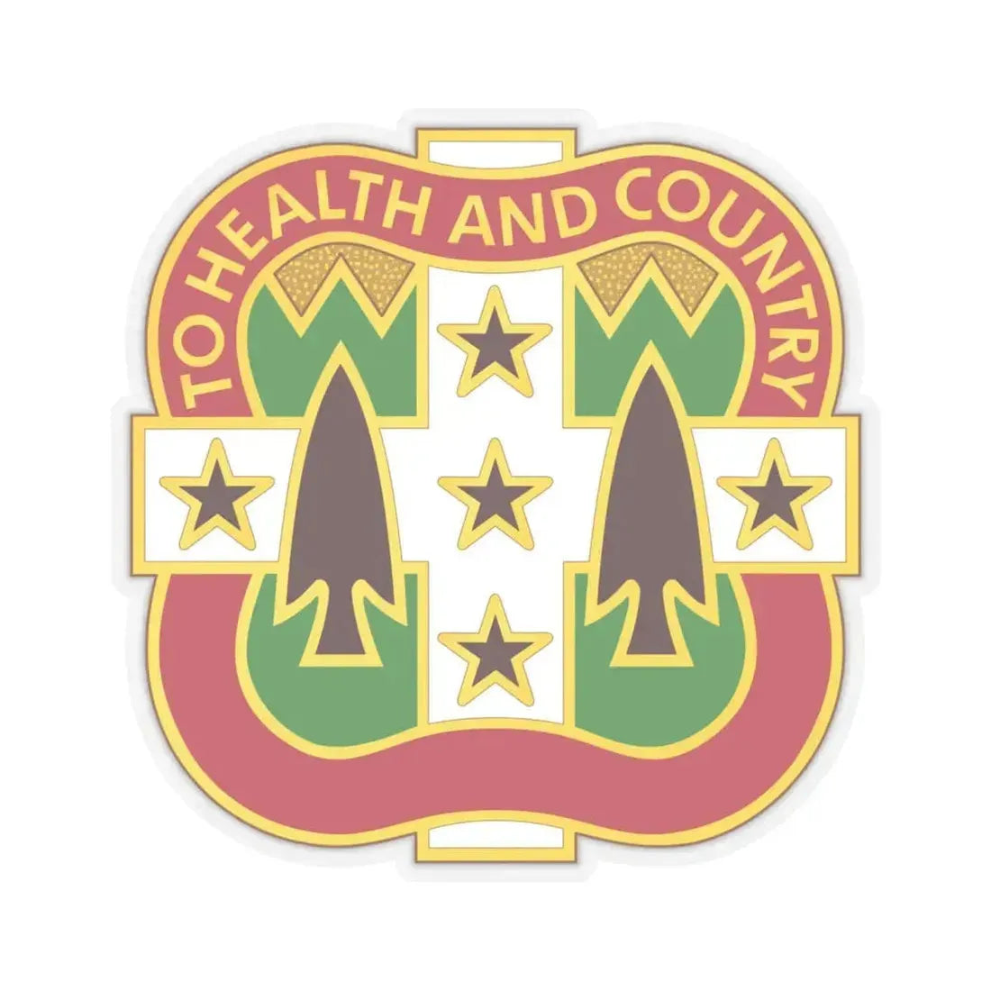 33 Field Hospital (U.S. Army) STICKER Vinyl Kiss-Cut Decal 6 Inch Transparent - The Sticker Space