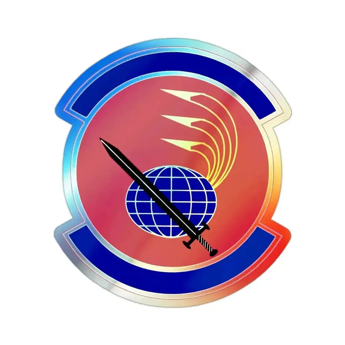 33 Maintenance Squadron AETC (U.S. Air Force) Holographic STICKER Die-Cut Vinyl Decal 2 Inch Holographic - The Sticker Space