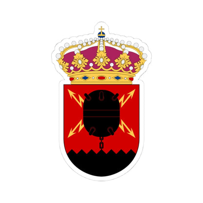 33. minröjningsdivisionen vapen (Sweden) (Coat of Arms) STICKER Vinyl Kiss-Cut Decal 4 Inch White - The Sticker Space
