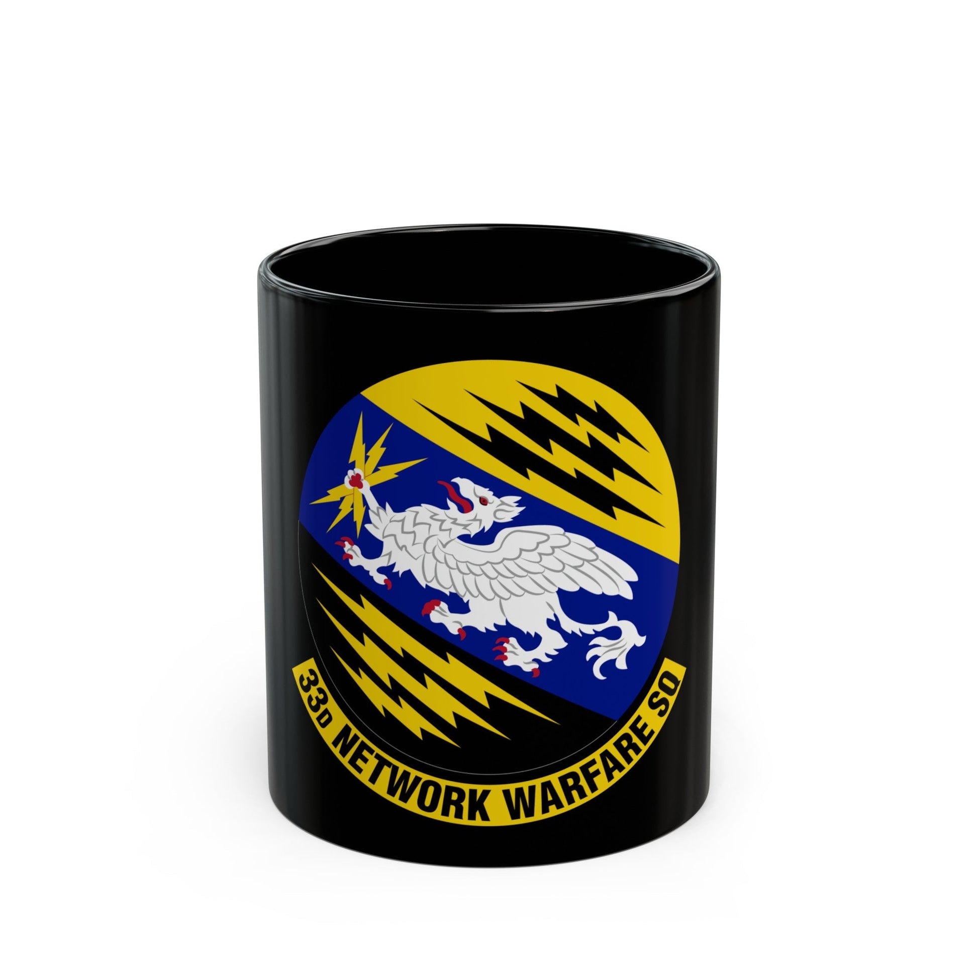 33 Network Warfare Squadron ACC (U.S. Air Force) Black Coffee Mug-11oz-The Sticker Space