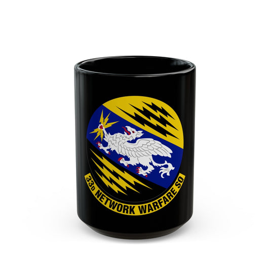 33 Network Warfare Squadron ACC (U.S. Air Force) Black Coffee Mug-15oz-The Sticker Space