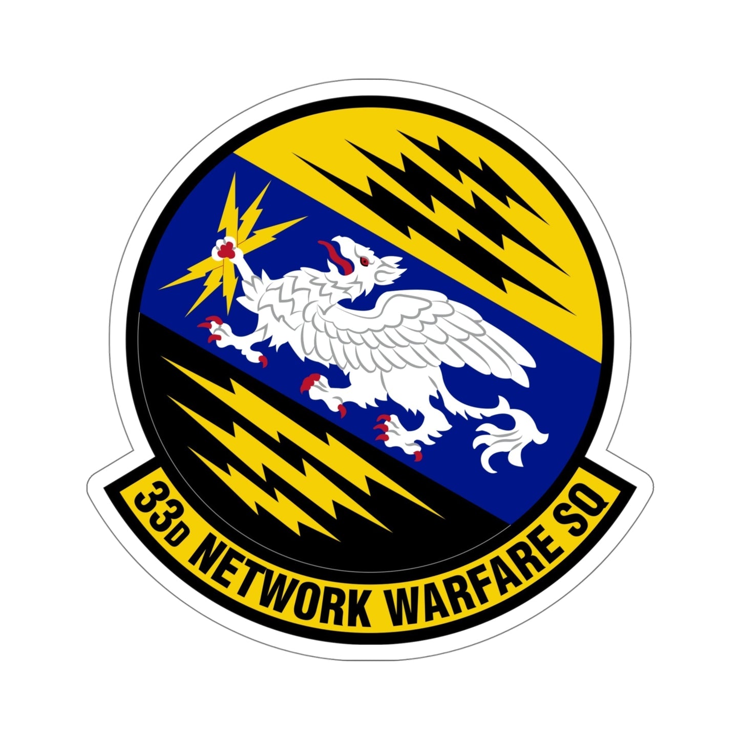 33 Network Warfare Squadron ACC (U.S. Air Force) STICKER Vinyl Die-Cut Decal-5 Inch-The Sticker Space