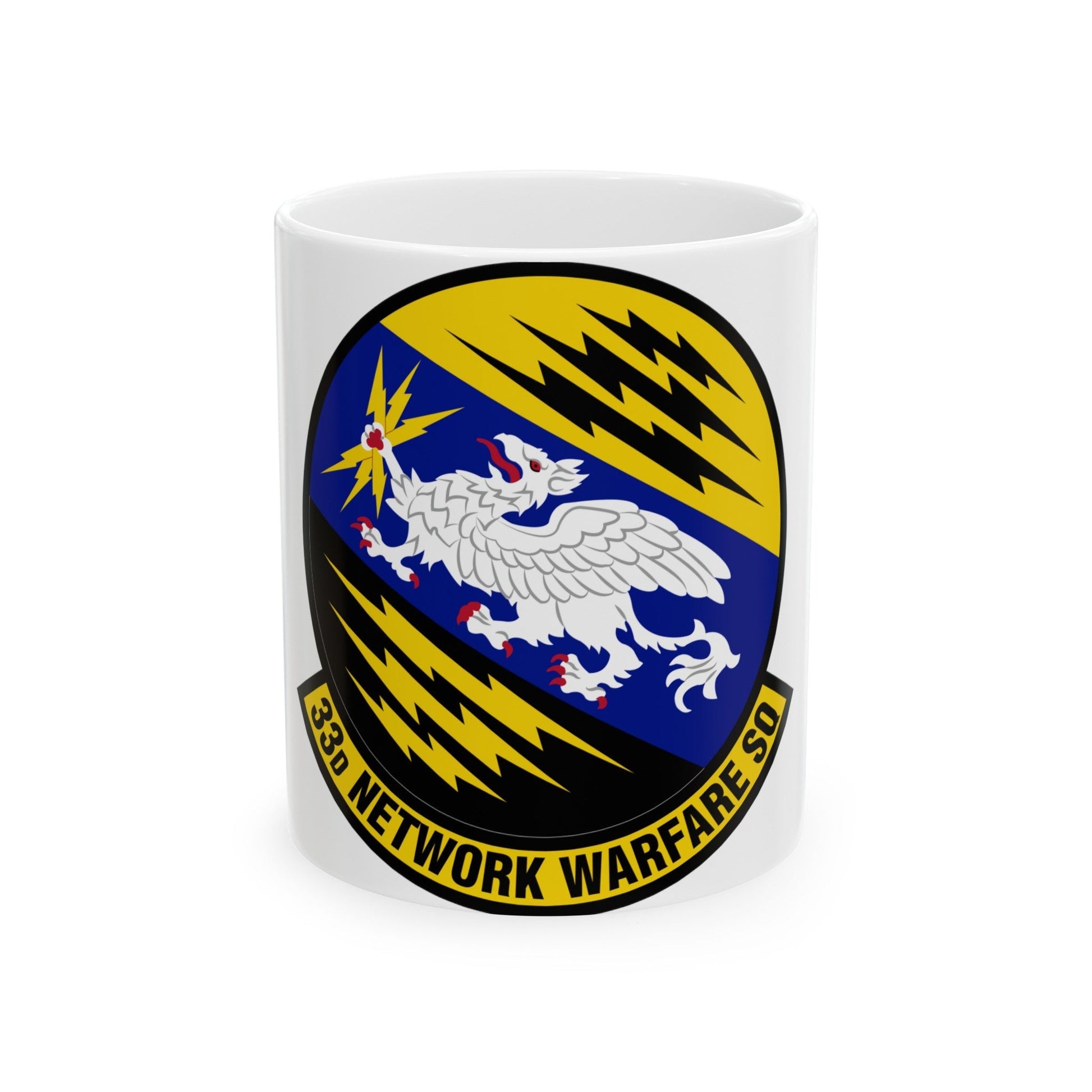 33 Network Warfare Squadron ACC (U.S. Air Force) White Coffee Mug-11oz-The Sticker Space