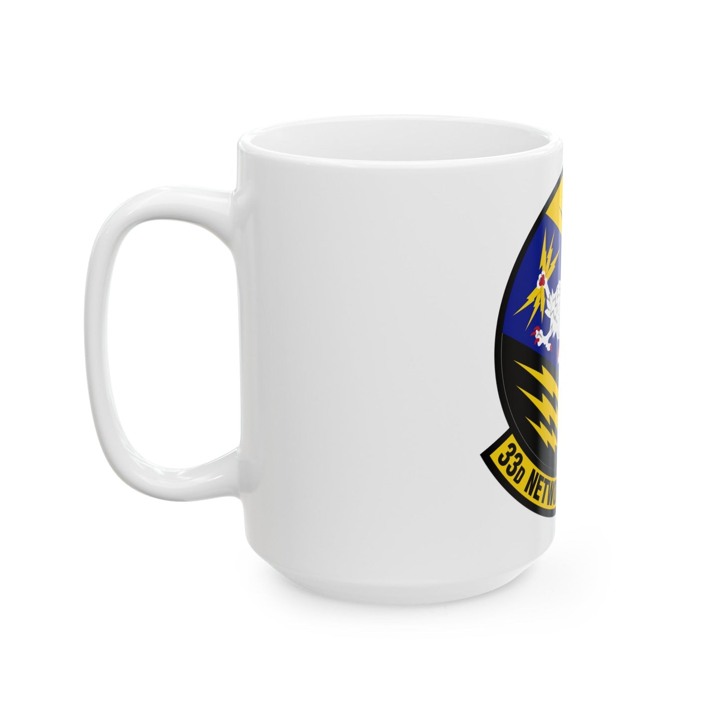 33 Network Warfare Squadron ACC (U.S. Air Force) White Coffee Mug-The Sticker Space