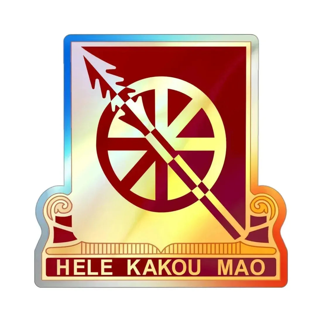 33 Transportation Battalion (U.S. Army) Holographic STICKER Die-Cut Vinyl Decal - The Sticker Space