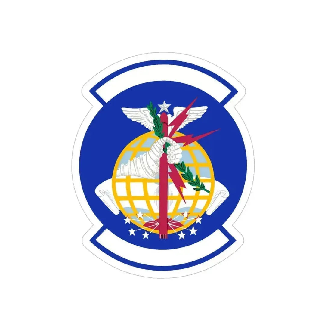 330 Combat Training Sq (U.S. Air Force) REVERSE PRINT Transparent Die-Cut STICKER 4 Inch Die-Cut Transparent - The Sticker Space