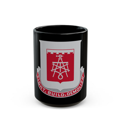 330 Engineer Battalion (U.S. Army) Black Coffee Mug-15oz-The Sticker Space