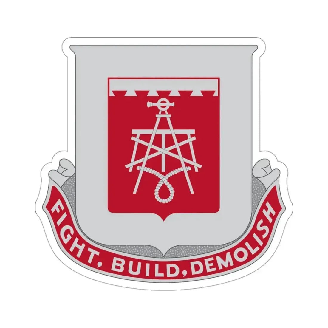 330 Engineer Battalion (U.S. Army) STICKER Vinyl Die-Cut Decal 3 Inch - The Sticker Space