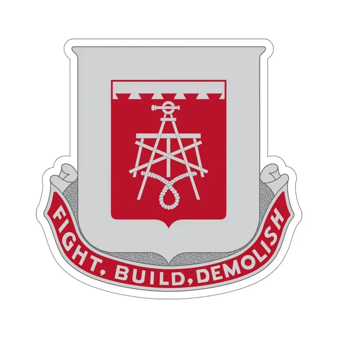 330 Engineer Battalion (U.S. Army) STICKER Vinyl Die-Cut Decal 6 Inch - The Sticker Space