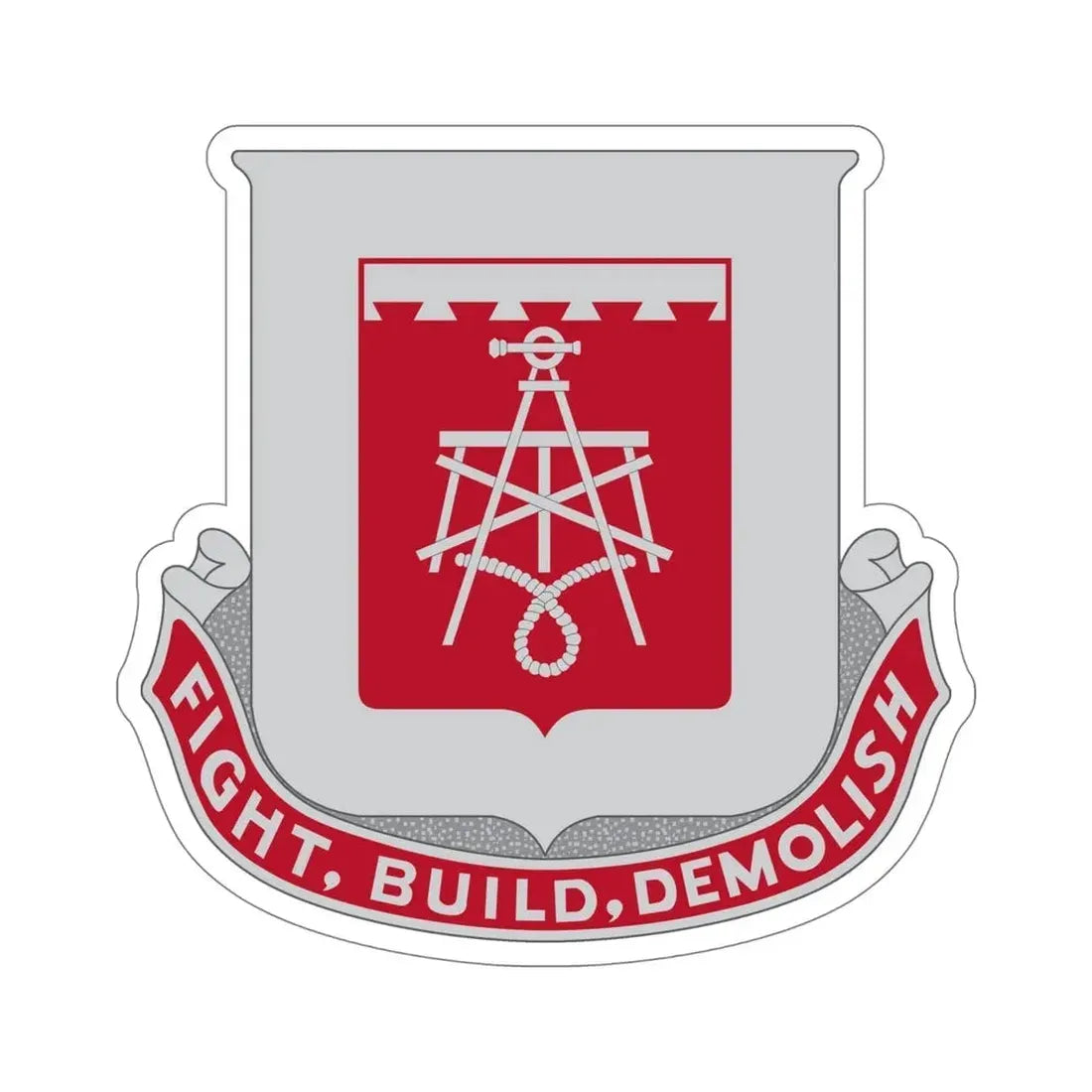 330 Engineer Battalion (U.S. Army) STICKER Vinyl Die-Cut Decal - The Sticker Space