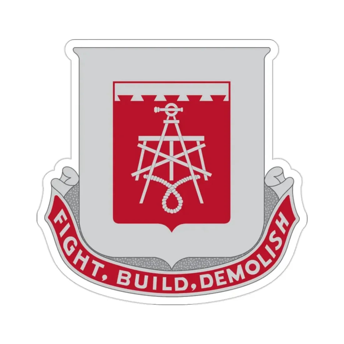 330 Engineer Battalion (U.S. Army) STICKER Vinyl Die-Cut Decal - The Sticker Space