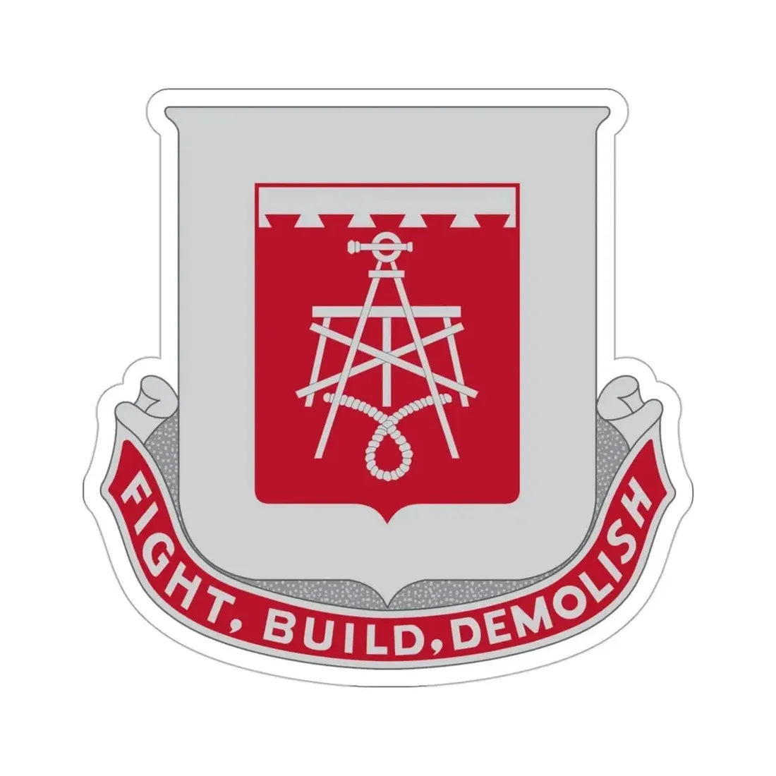 330 Engineer Battalion (U.S. Army) STICKER Vinyl Die-Cut Decal - The Sticker Space