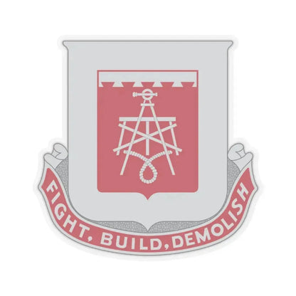 330 Engineer Battalion (U.S. Army) STICKER Vinyl Kiss-Cut Decal 2 Inch Transparent - The Sticker Space