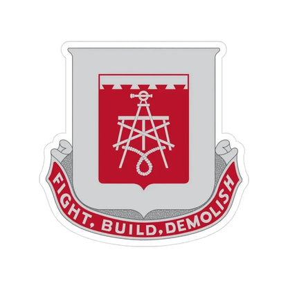 330 Engineer Battalion (U.S. Army) Transparent STICKER Die-Cut Vinyl Decal 3 Inch - The Sticker Space