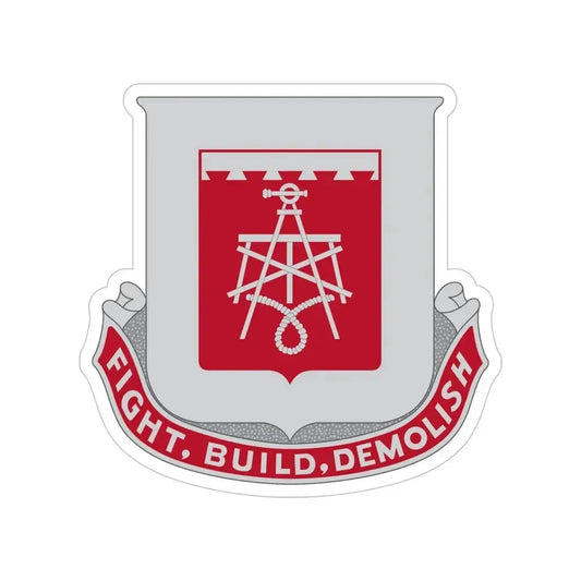 330 Engineer Battalion (U.S. Army) Transparent STICKER Die-Cut Vinyl Decal 6 Inch - The Sticker Space