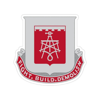 330 Engineer Battalion (U.S. Army) Transparent STICKER Die-Cut Vinyl Decal - The Sticker Space