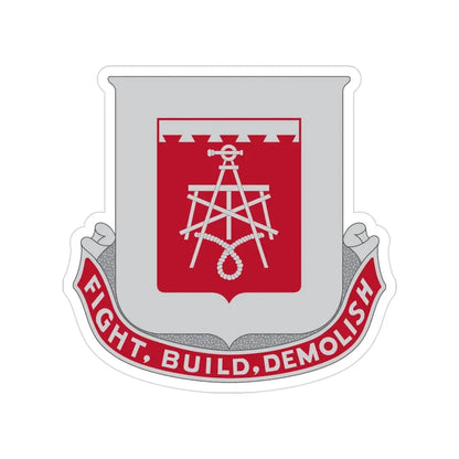 330 Engineer Battalion (U.S. Army) Transparent STICKER Die-Cut Vinyl Decal - The Sticker Space