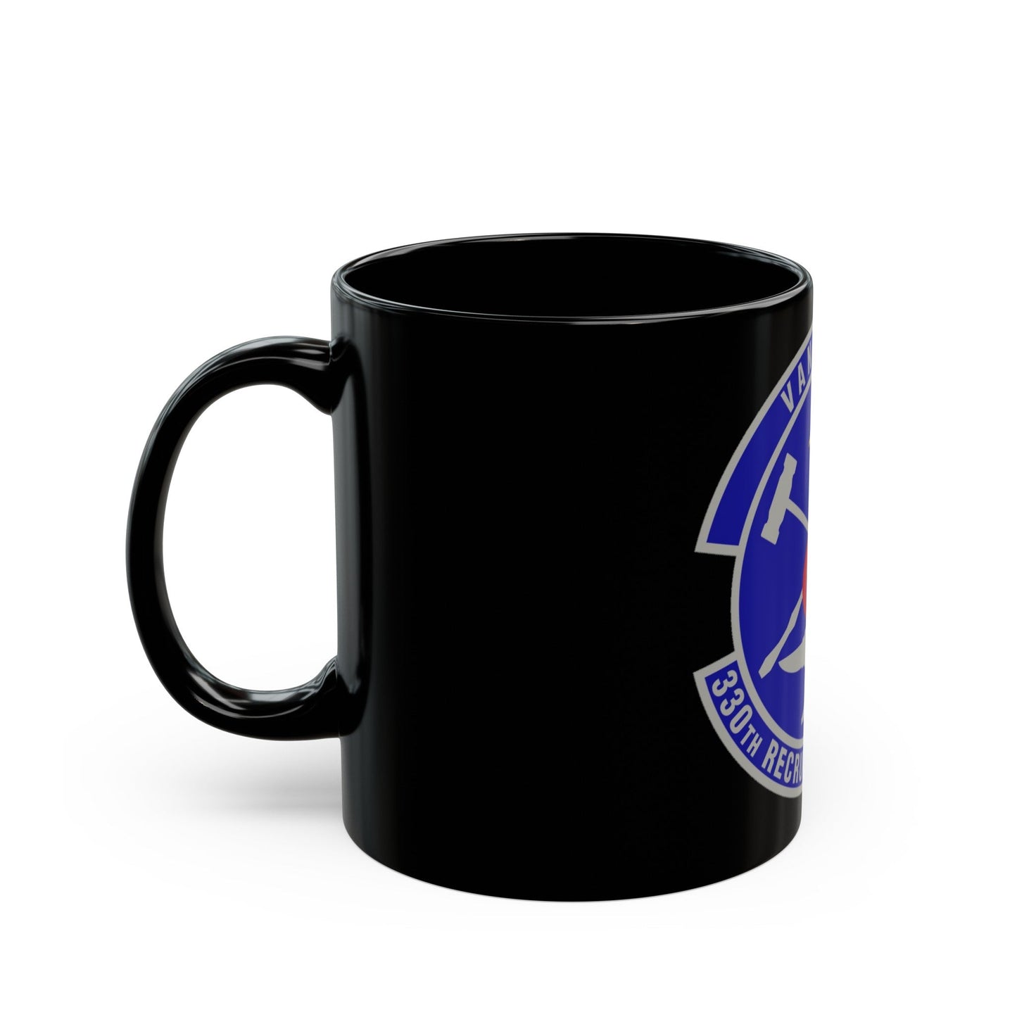 330 Recruiting Squadron AETC (U.S. Air Force) Black Coffee Mug-The Sticker Space