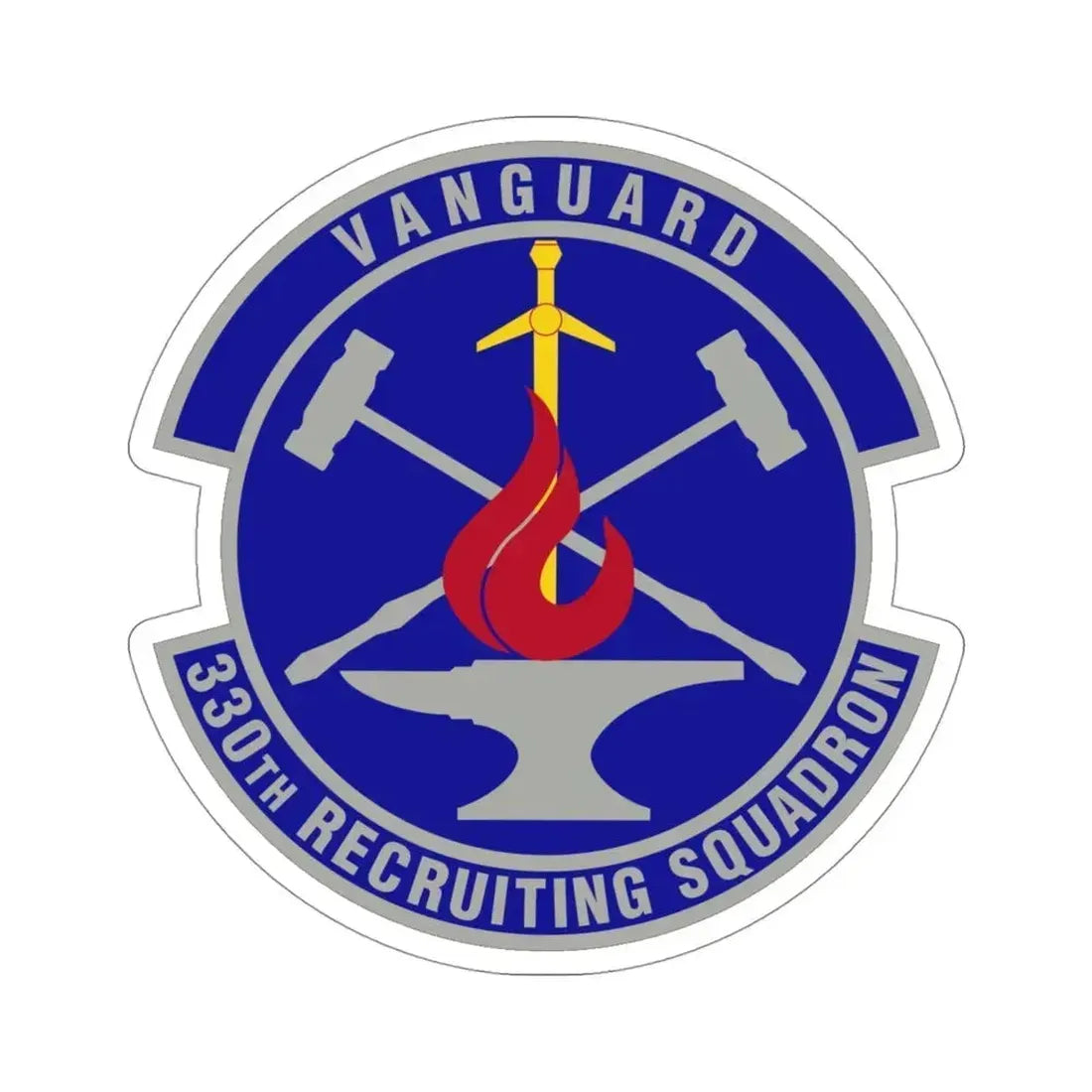 330 Recruiting Squadron AETC (U.S. Air Force) STICKER Vinyl Die-Cut Decal 4 Inch - The Sticker Space