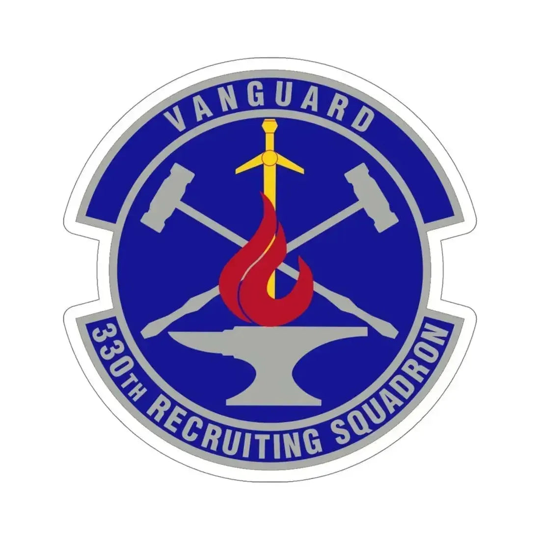330 Recruiting Squadron AETC (U.S. Air Force) STICKER Vinyl Die-Cut Decal 5 Inch - The Sticker Space