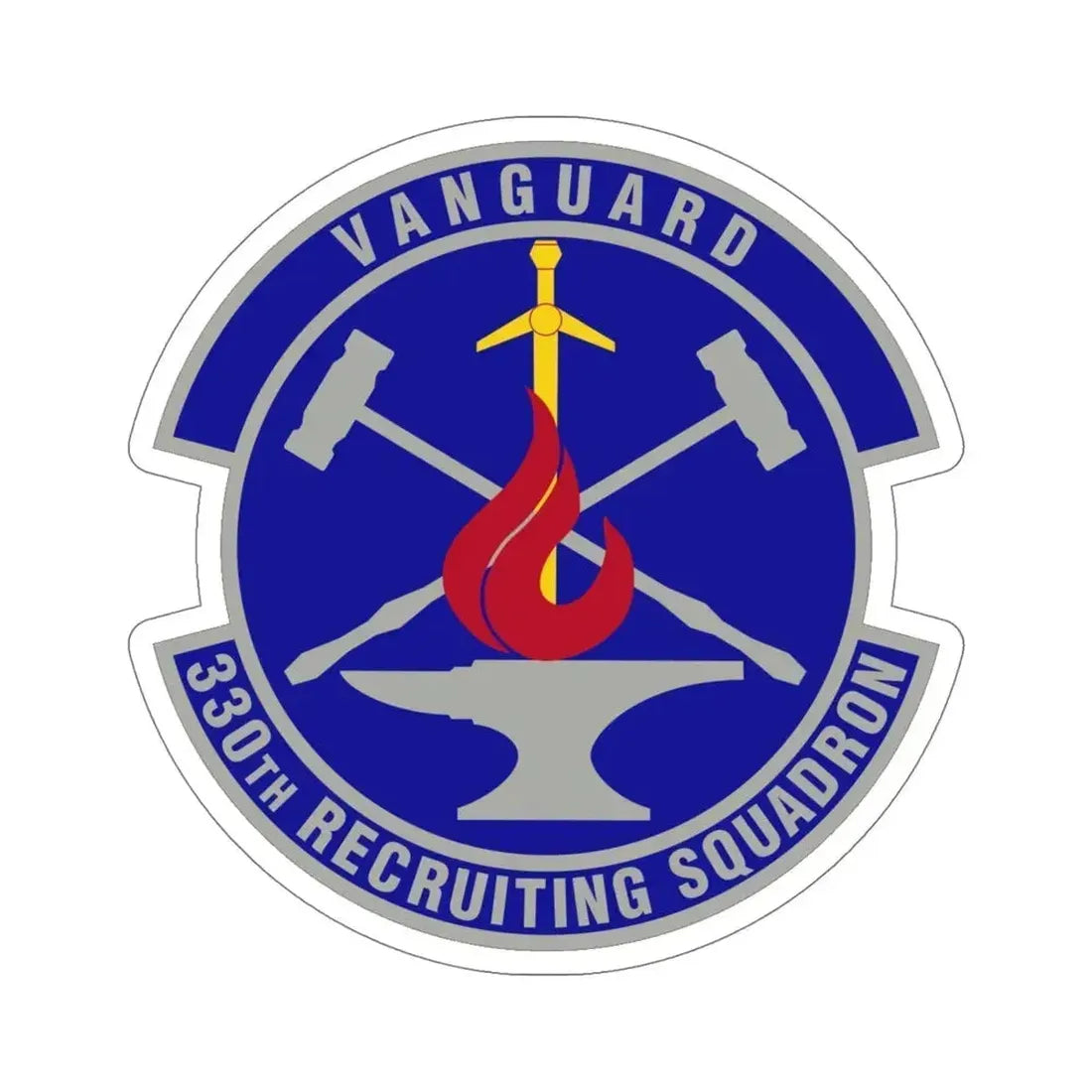 330 Recruiting Squadron AETC (U.S. Air Force) STICKER Vinyl Die-Cut Decal 6 Inch - The Sticker Space