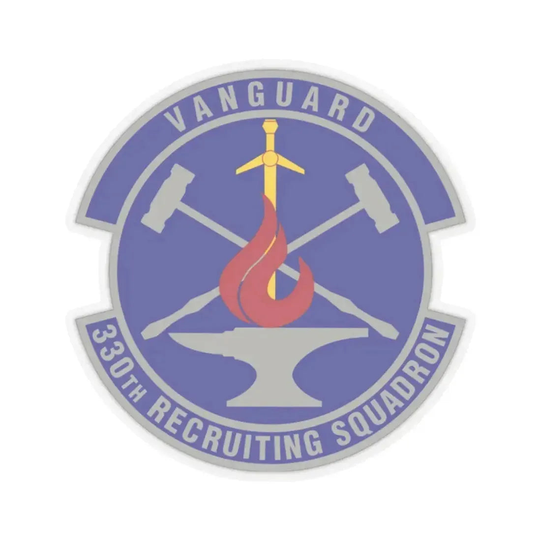 330 Recruiting Squadron AETC (U.S. Air Force) STICKER Vinyl Kiss-Cut Decal 2 Inch Transparent - The Sticker Space