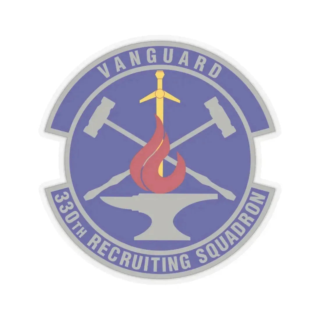 330 Recruiting Squadron AETC (U.S. Air Force) STICKER Vinyl Kiss-Cut Decal 6 Inch Transparent - The Sticker Space