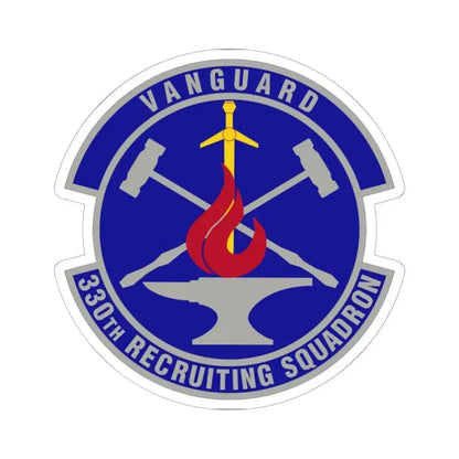 330 Recruiting Squadron AETC (U.S. Air Force) STICKER Vinyl Kiss-Cut Decal 6 Inch White - The Sticker Space