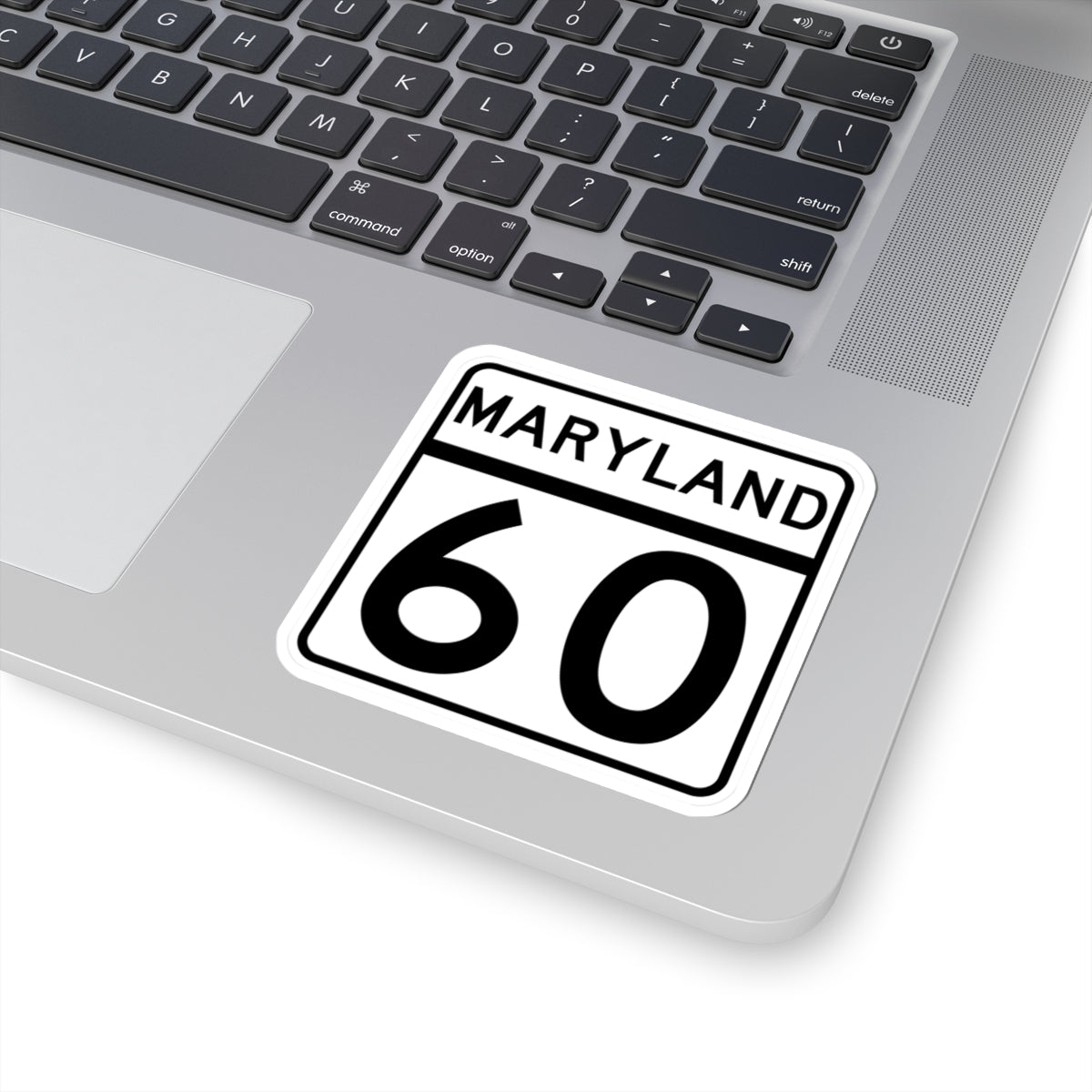 MD Route 60 (Maryland) (Road Sign) STICKER Vinyl Kiss-Cut Decal