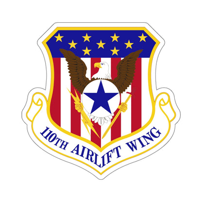 110th Airlift Wing (U.S. Air Force) STICKER Vinyl Kiss-Cut Decal-6 Inch-White-The Sticker Space