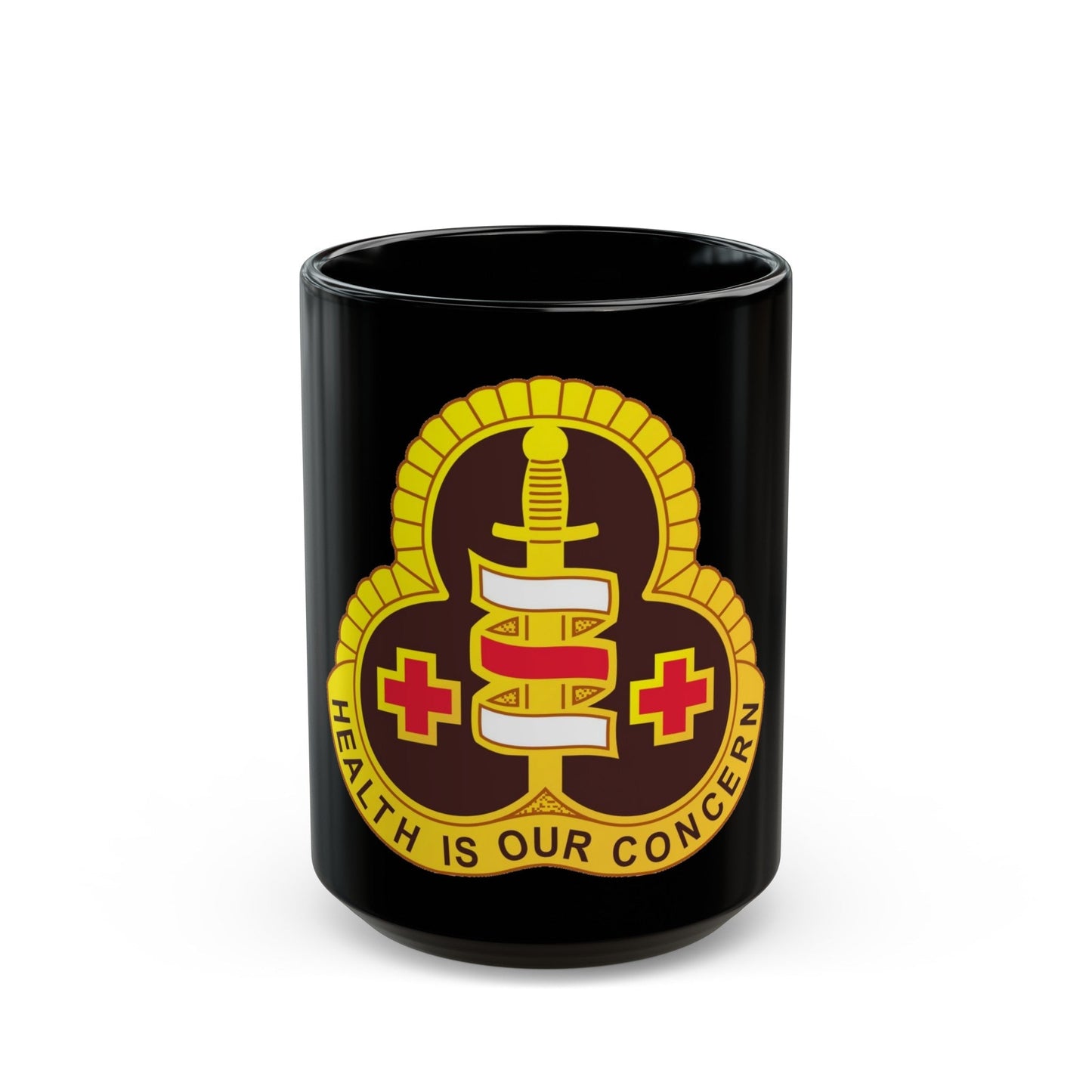 331 Medical Group (U.S. Army) Black Coffee Mug-15oz-The Sticker Space