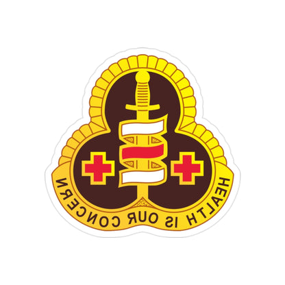 331 Medical Group (U.S. Army) REVERSE PRINT Transparent STICKER-2" × 2"-The Sticker Space