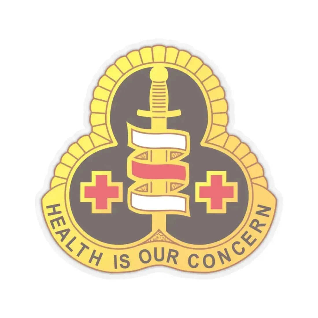 331 Medical Group (U.S. Army) STICKER Vinyl Kiss-Cut Decal 4 Inch Transparent - The Sticker Space