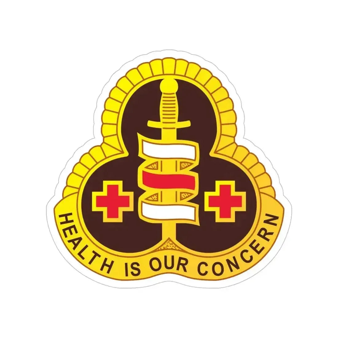 331 Medical Group (U.S. Army) Transparent STICKER Die-Cut Vinyl Decal 6 Inch - The Sticker Space