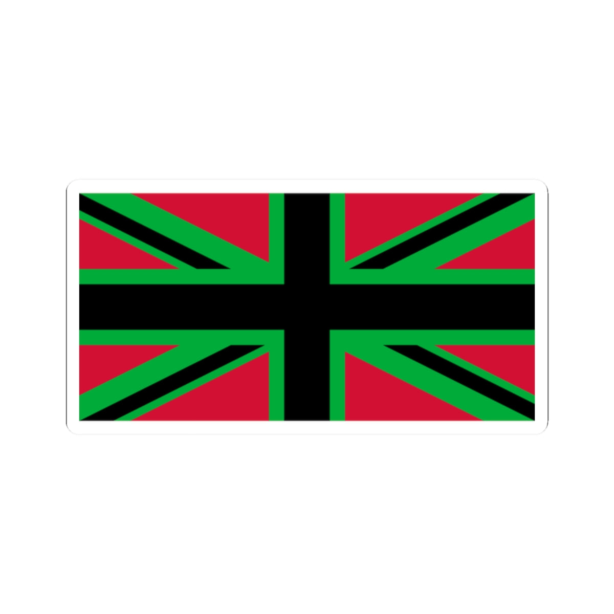 African Britain Flag (United Kingdom) STICKER Vinyl Kiss-Cut Decal