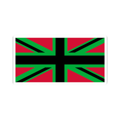 African Britain Flag (United Kingdom) STICKER Vinyl Kiss-Cut Decal