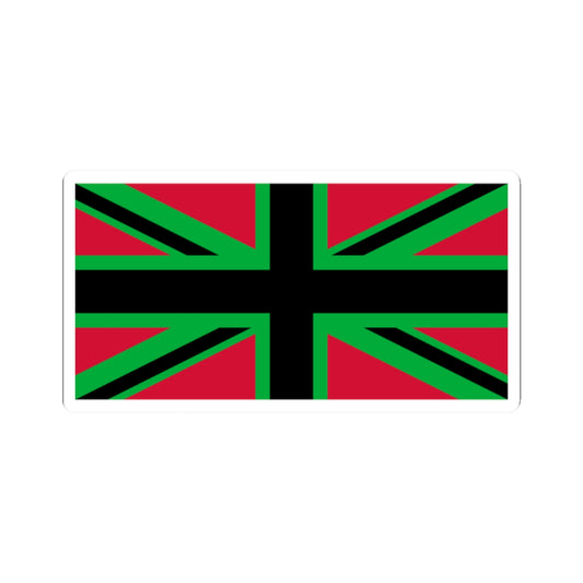 African Britain Flag (United Kingdom) STICKER Vinyl Kiss-Cut Decal