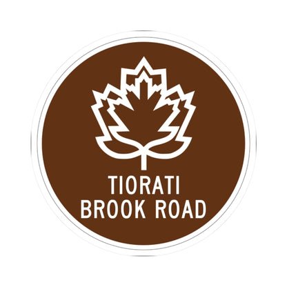Tiorati Brook Road (New York) (Road Sign) STICKER Vinyl Kiss-Cut Decal