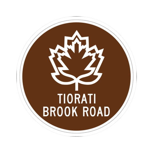 Tiorati Brook Road (New York) (Road Sign) STICKER Vinyl Kiss-Cut Decal