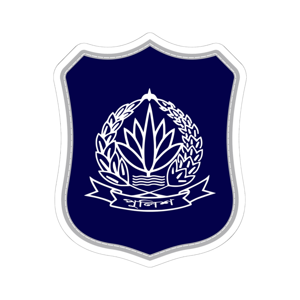 Bangladesh Police Insignia Patch (Bangladesh) (Coat of Arms) STICKER Vinyl Kiss-Cut Decal