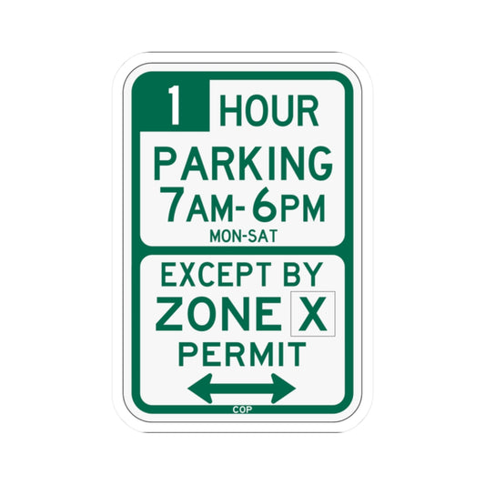 PBOT Road sign P4436 (Oregon) (Road Sign) STICKER Vinyl Kiss-Cut Decal