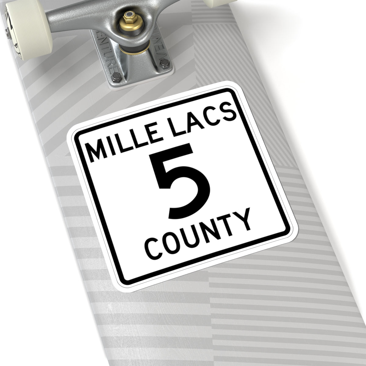 Mille Lacs County 5 MN (Minnesota) (Road Sign) STICKER Vinyl Kiss-Cut Decal