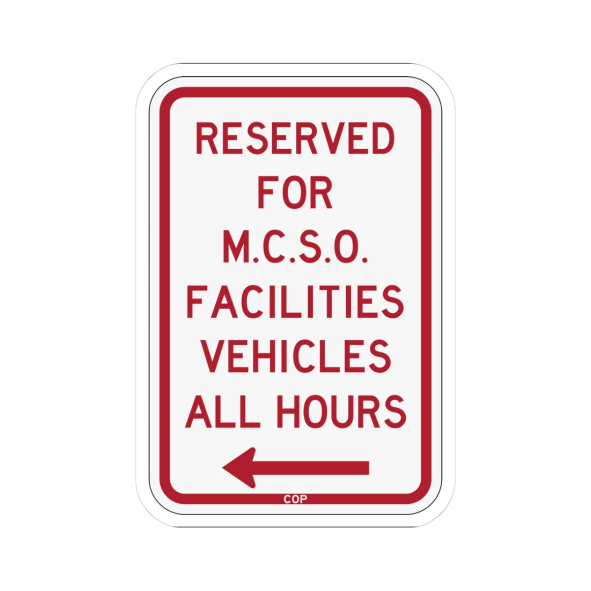 PBOT Road sign P4395L (Oregon) (Road Sign) STICKER Vinyl Kiss-Cut Decal