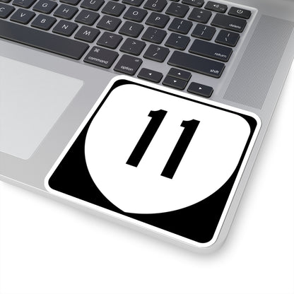 Virginia 11 (Virginia) (Road Sign) STICKER Vinyl Kiss-Cut Decal