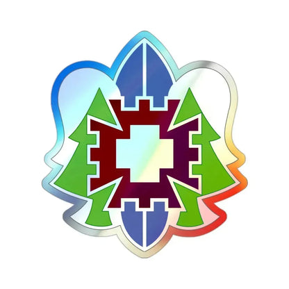 332 Medical Brigade 2 (U.S. Army) Holographic STICKER Die-Cut Vinyl Decal 2 Inch Holographic - The Sticker Space