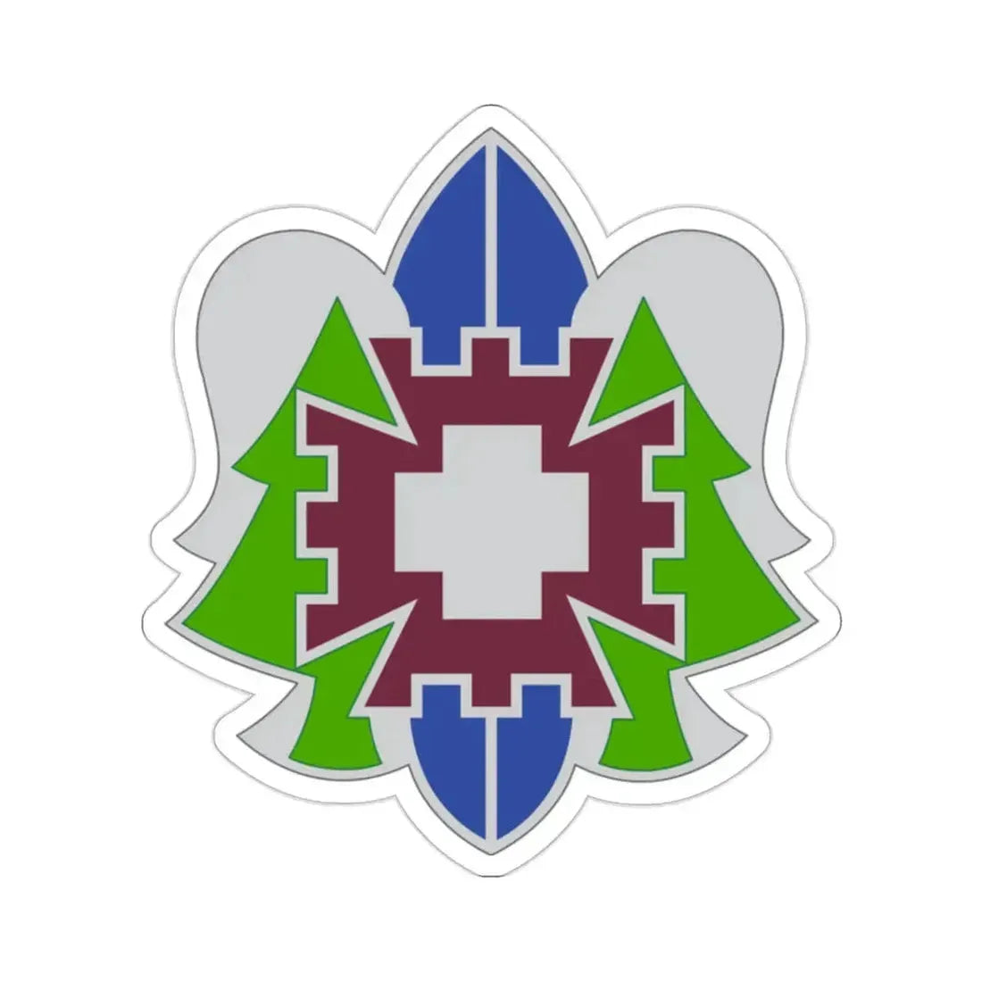 332 Medical Brigade 2 (U.S. Army) STICKER Vinyl Die-Cut Decal 2 Inch - The Sticker Space