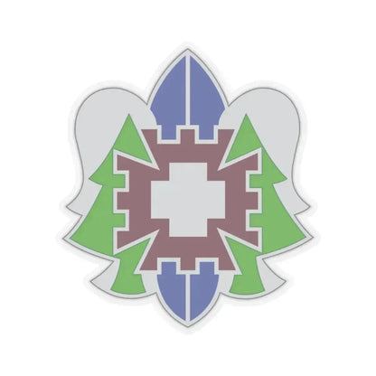 332 Medical Brigade 2 (U.S. Army) STICKER Vinyl Kiss-Cut Decal 3 Inch Transparent - The Sticker Space